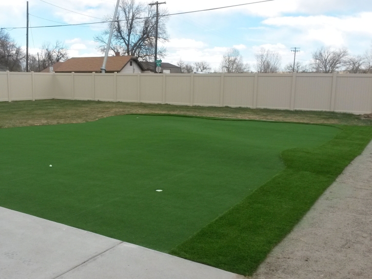 Artificial Grass Willard, Utah Putting Green, Beautiful Backyards